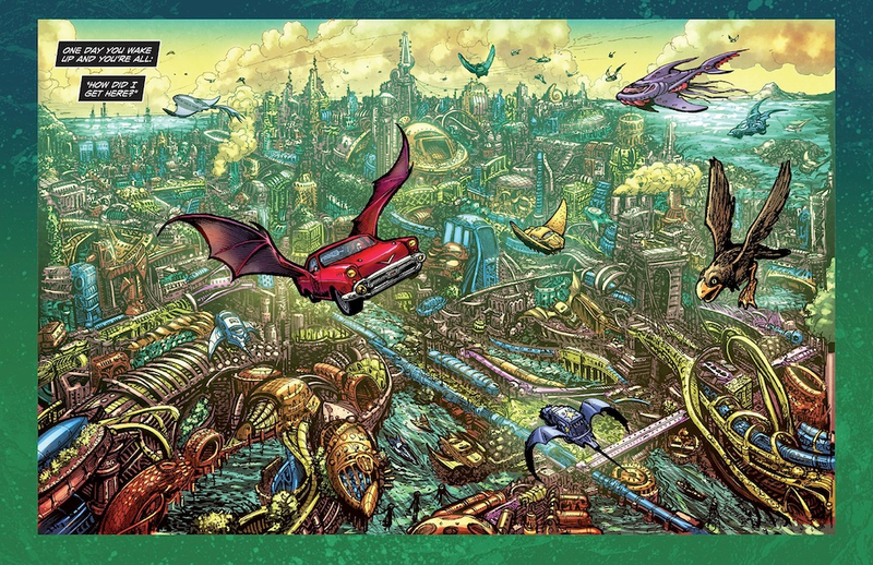 Illustration for article titled Talking guns, cars with wings and living A/Cs? Welcome to Ballistic